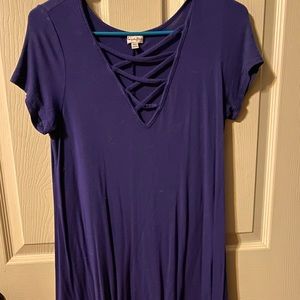 Love, Fire Blue Halter Dress